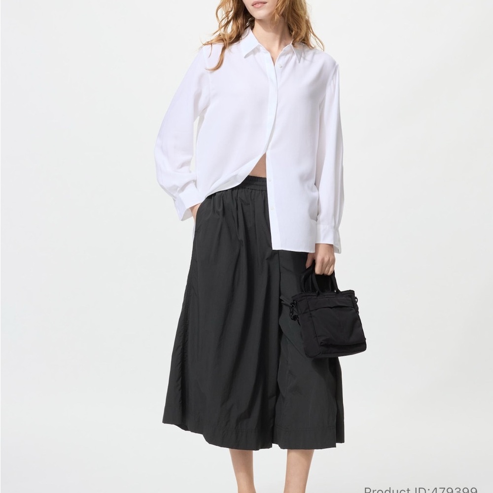 Uniqlo Black Wide Leg Culottes